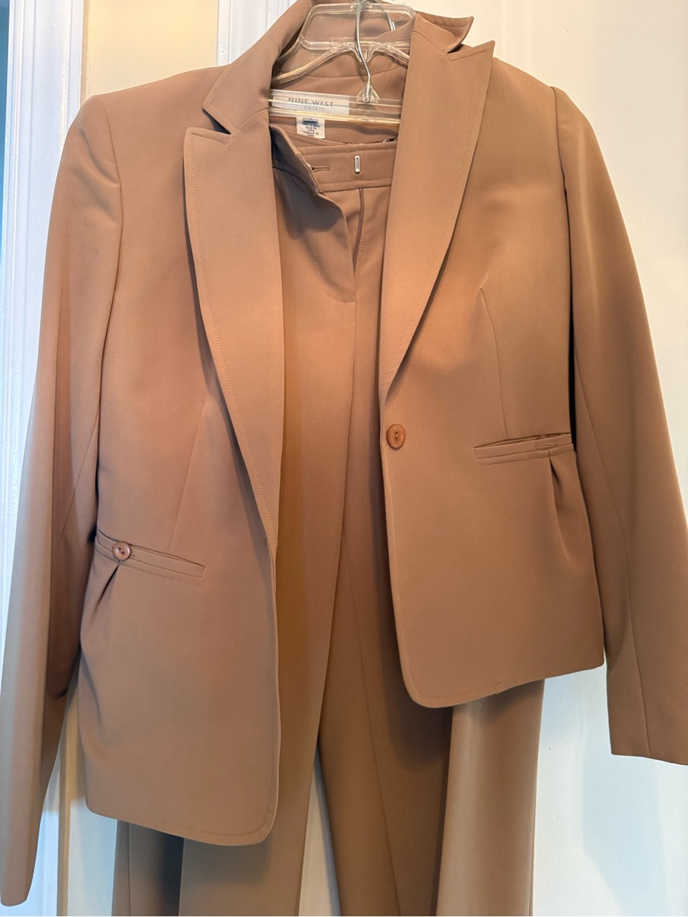 Nine West Woman’s 2 piece Tan Suit